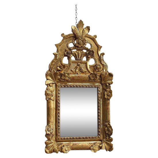 Petit Miroir en Bois Doré, style Régence – Fin XIXe