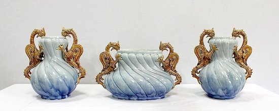 Barbotine Trim, Art Nouveau - 1900