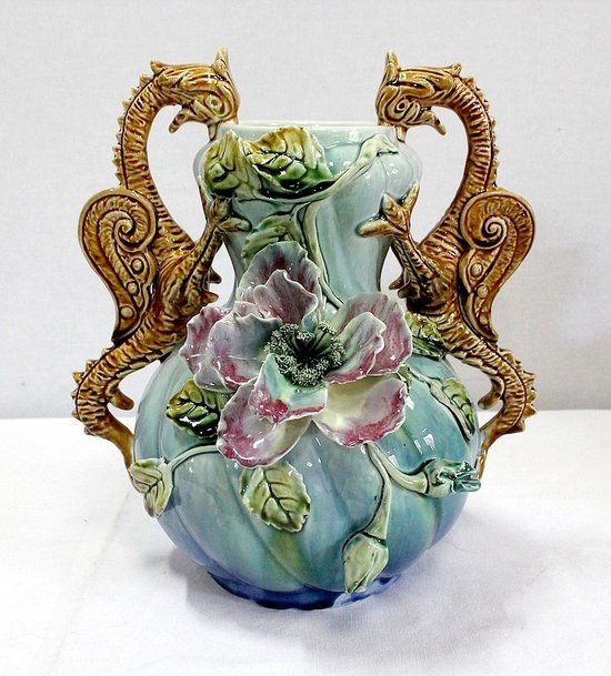 Barbotine Trim, Art Nouveau - 1900