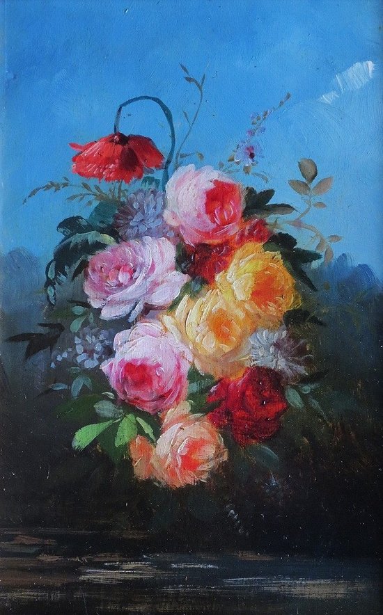 Paire De Bouquets, XIXe Siècle.