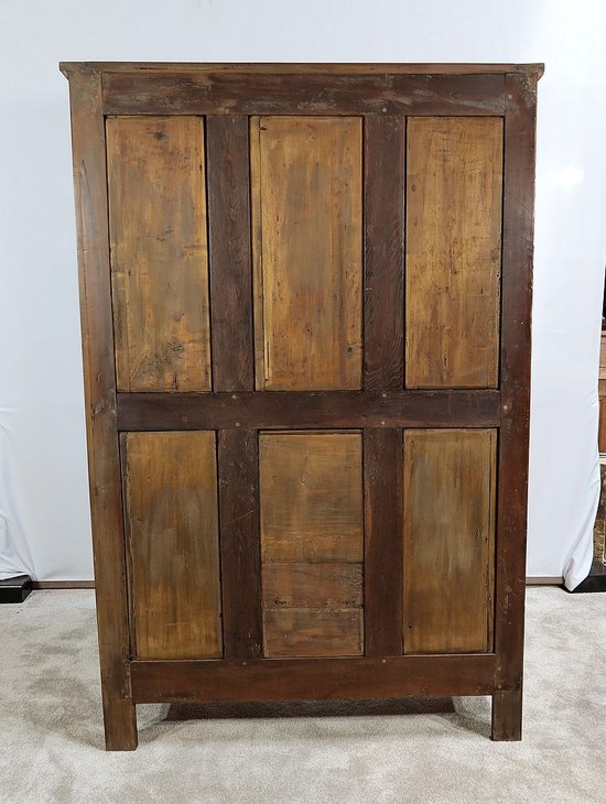 Commode Vitrine de Propriété en Merisier Massif, époque Empire – Début XIXe