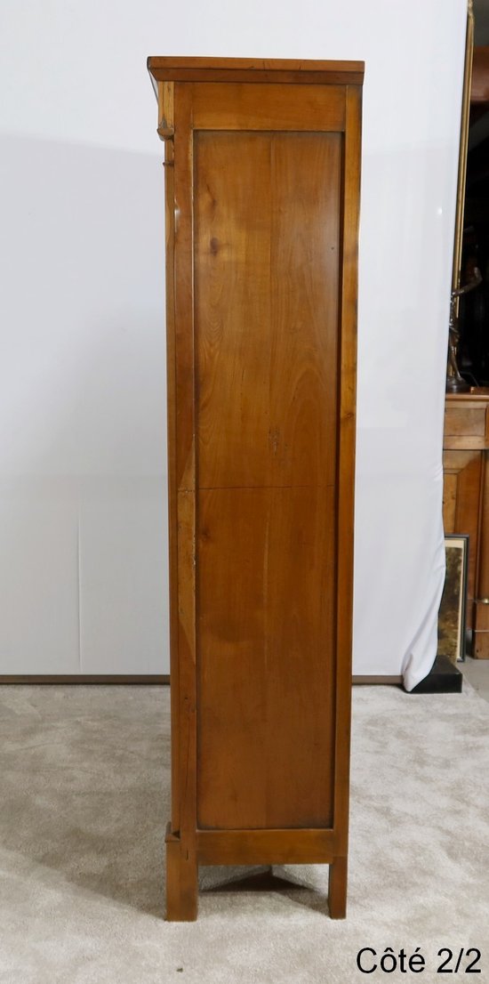 Commode Vitrine de Propriété en Merisier Massif, époque Empire – Début XIXe