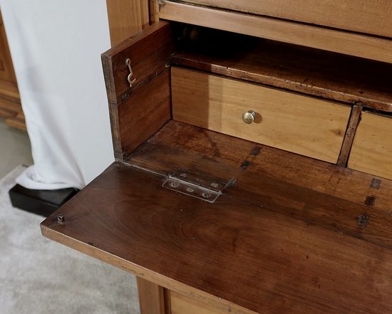Commode Vitrine de Propriété en Merisier Massif, époque Empire – Début XIXe