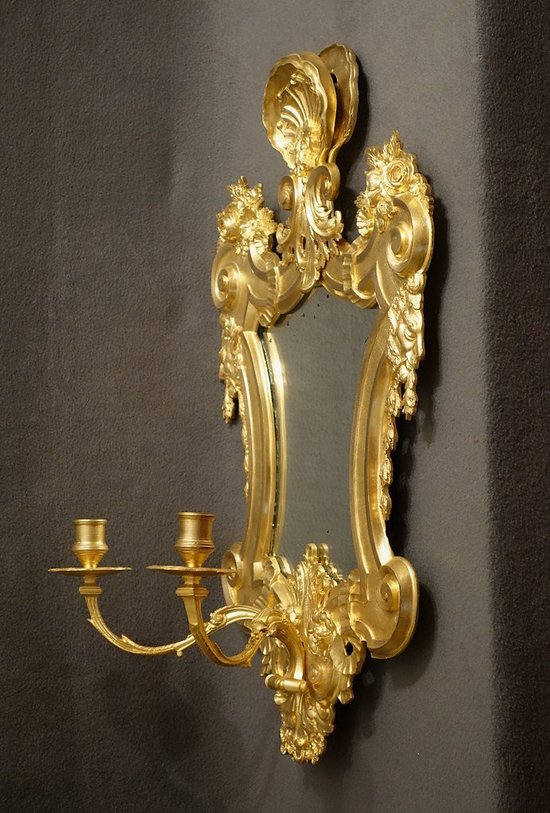 Paire De Grandes Appliques Louis XIV, XIXème