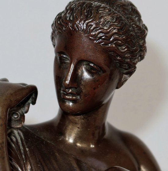 Bronzo “Diane de Gabies” secondo Praxitèle, firmato C. Sauvage – Inizio XIX secolo