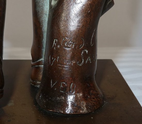 Bronzo “Diane de Gabies” secondo Praxitèle, firmato C. Sauvage – Inizio XIX secolo
