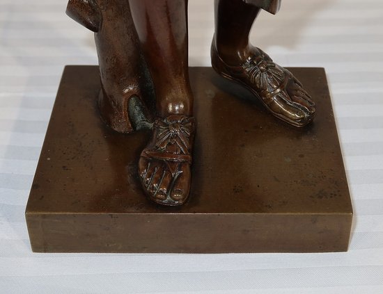 Bronzo “Diane de Gabies” secondo Praxitèle, firmato C. Sauvage – Inizio XIX secolo