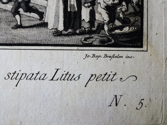 Le Mariage Avec La Mer, Gravure d' Après Canaletto, XVIIIe Siècle.