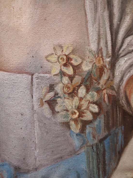 Portrait of Eleanor, pastel of Louis XV period.