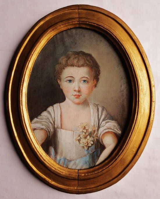 Portrait of Eleanor, pastel of Louis XV period.