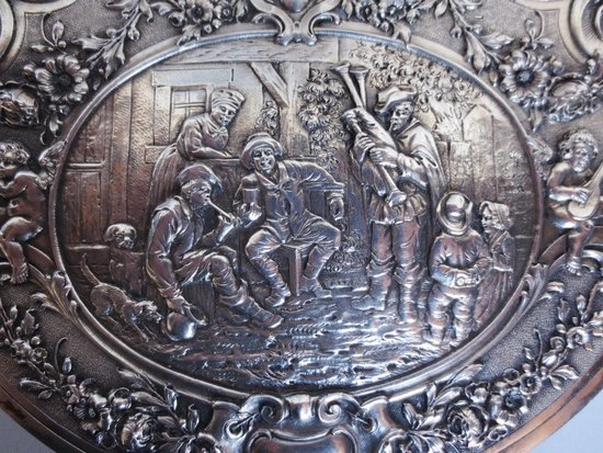 Scatola per gioielli, argento sterling.
