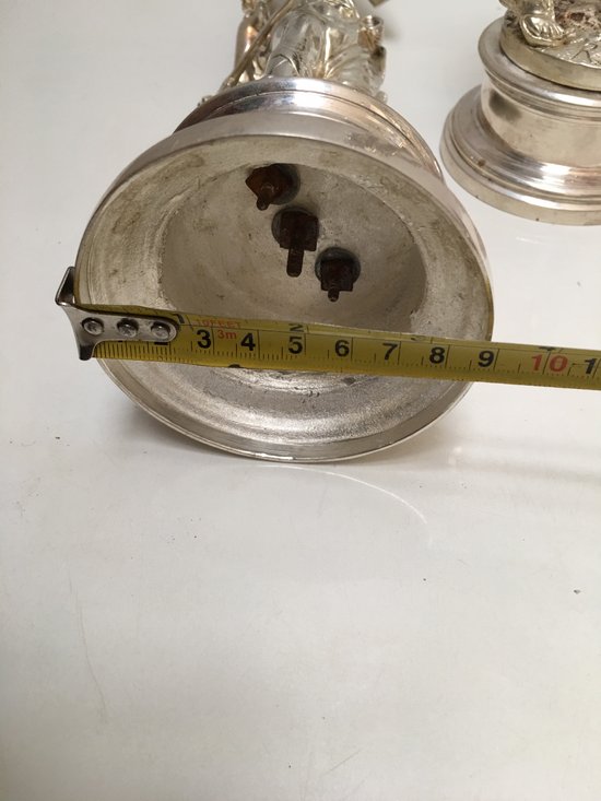 Due soggetti in bronzo argentato XIX° RANCOULLET