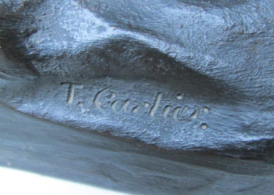 Terre Cuite Epagneul Par Cartier