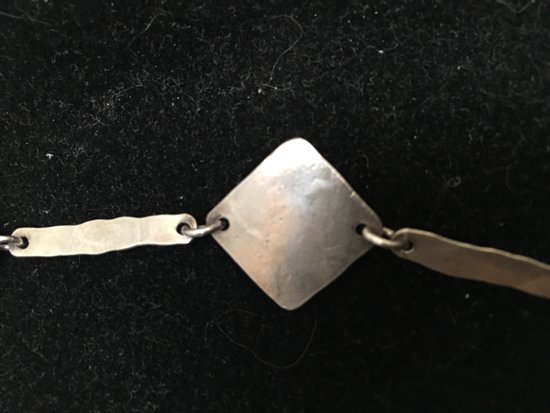 COLLIER ARGENT MASSIF ART DÉCO