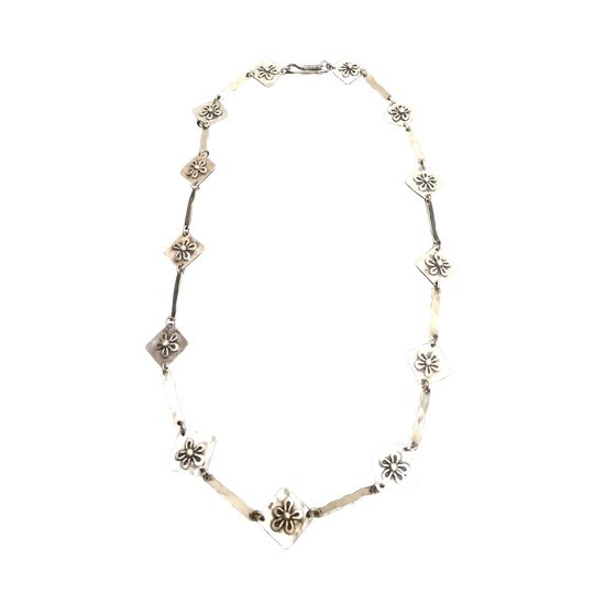 COLLIER ARGENT MASSIF ART DÉCO