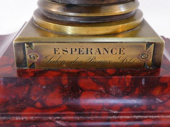 Felix Pierre RICHARD "ESPERANCE" Bronzo del XIX secolo