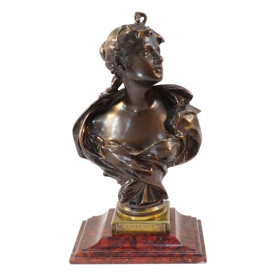 Felix Pierre RICHARD "ESPERANCE" Bronzo del XIX secolo