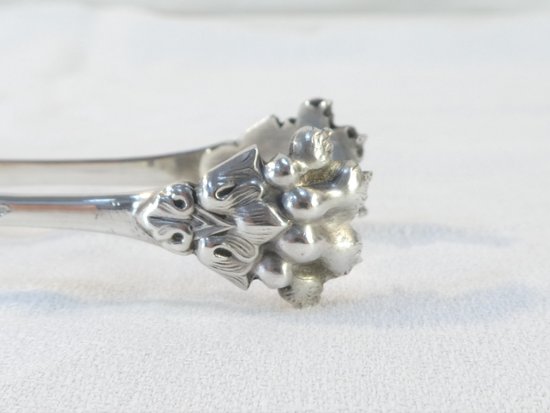 Sugar tongs in STERLING SILVER, 19th century, goldsmith Paul MASSAT