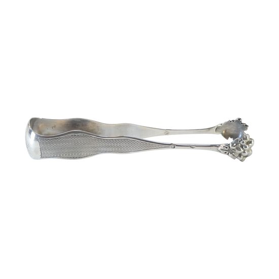 Sugar tongs in STERLING SILVER, 19th century, goldsmith Paul MASSAT