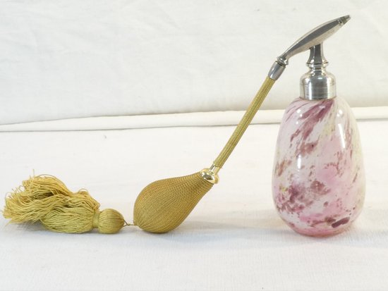 Parfümzerstäuber DELATTE NANCY aus Glas Marmoreen ART DECO
