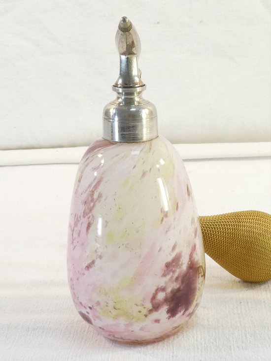 Parfümzerstäuber DELATTE NANCY aus Glas Marmoreen ART DECO