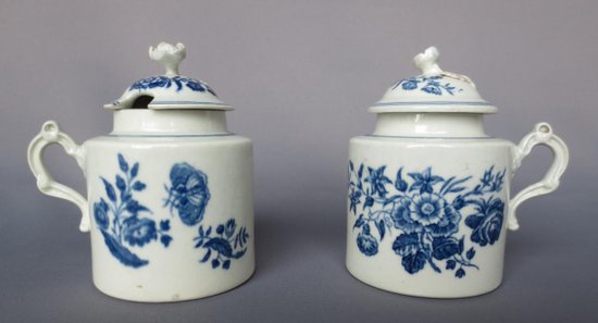 Porcelain From Caughley 18th Century.