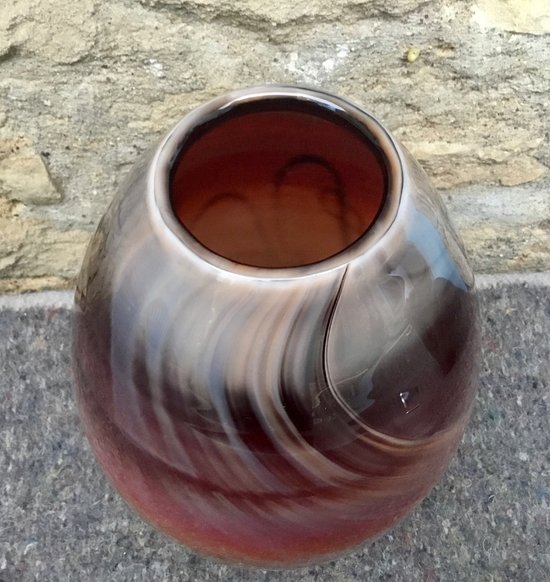 Blown glass vase