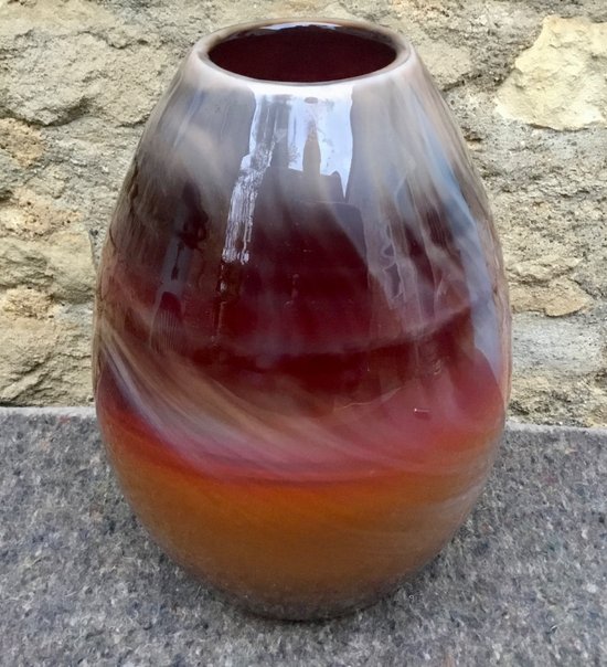 Blown glass vase