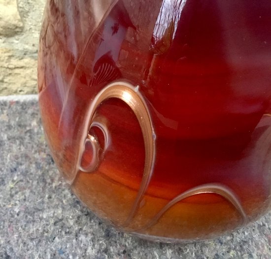 Blown glass vase