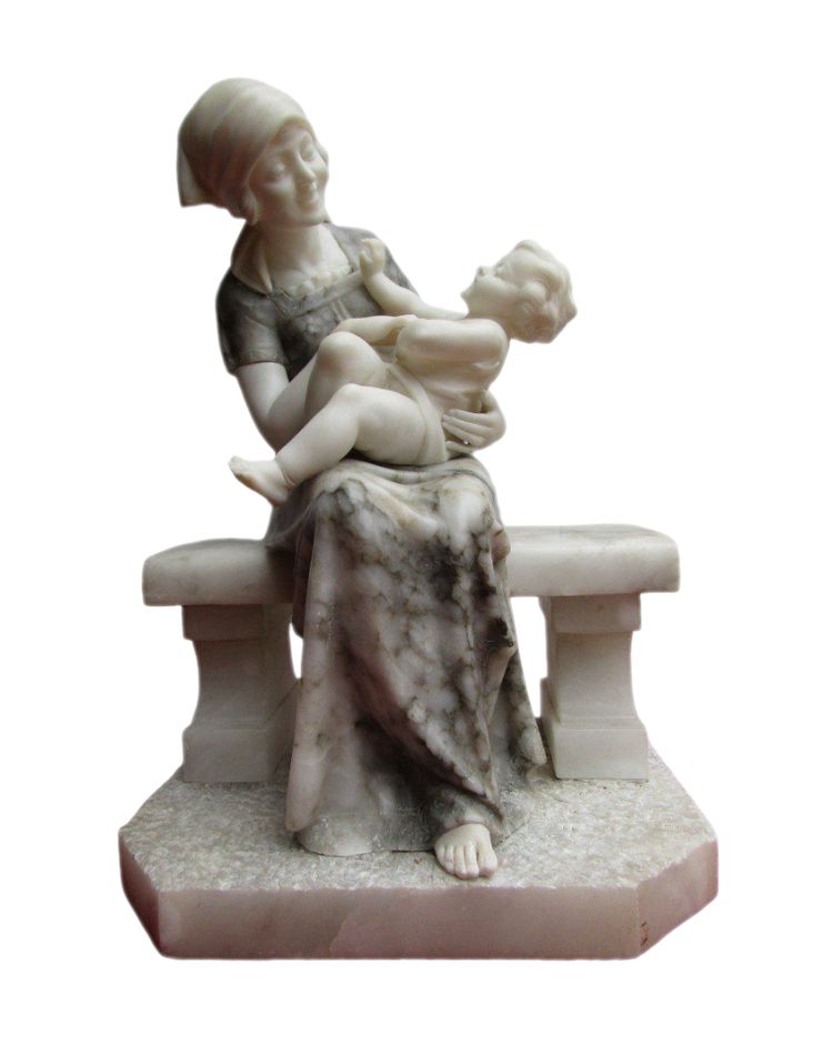 "Donna con bambino di Currini
