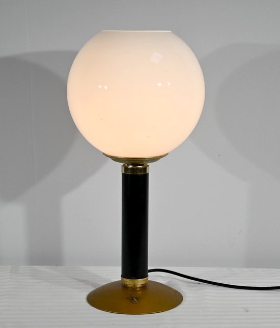 Lampada da tavolo in metallo e ottone - 1950