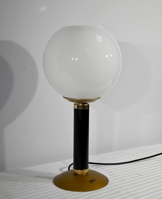 Lampada da tavolo in metallo e ottone - 1950