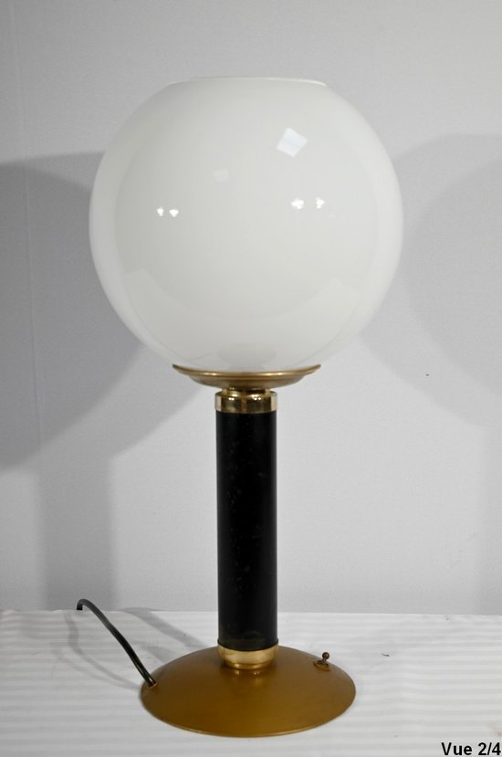 Lampada da tavolo in metallo e ottone - 1950