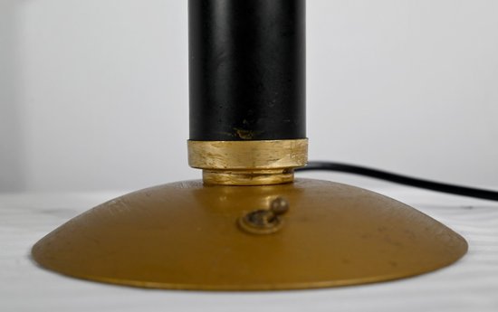 Lampada da tavolo in metallo e ottone - 1950