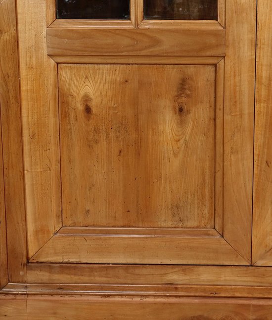 Armoire-Bibliothèque en Merisier Massif – fin XIXe