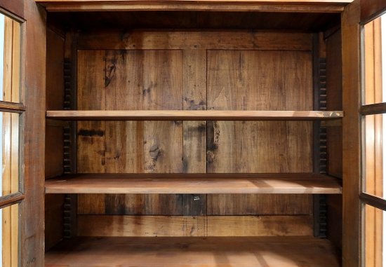 Armoire-Bibliothèque en Merisier Massif – fin XIXe