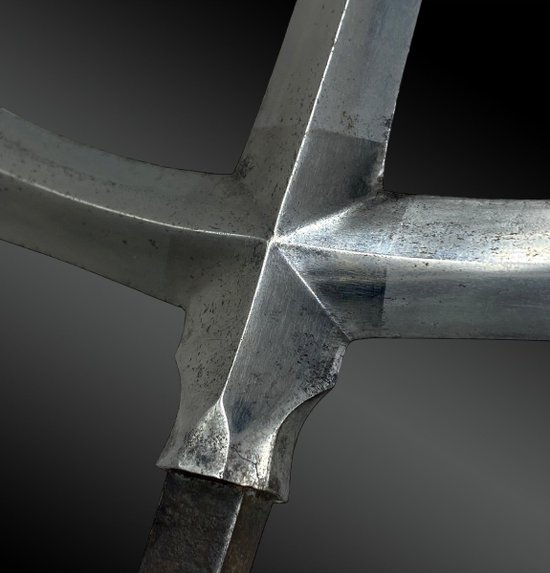 Japanese spear point, Yari, Jyu-Monji type - Edo period (1603-1868)