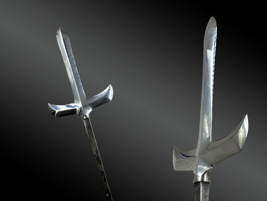 Japanese spear point, Yari, Jyu-Monji type - Edo period (1603-1868)