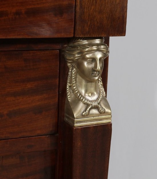 Mahogany small sideboard, Directoire, Return from Egypt - End of XIXth century