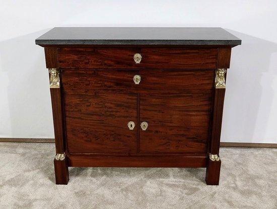 Mahogany small sideboard, Directoire, Return from Egypt - End of XIXth century