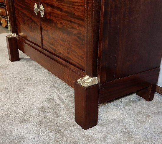 Mahogany small sideboard, Directoire, Return from Egypt - End of XIXth century