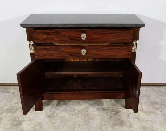 Mahogany small sideboard, Directoire, Return from Egypt - End of XIXth century