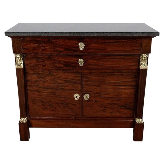 Mahogany small sideboard, Directoire, Return from Egypt - End of XIXth century