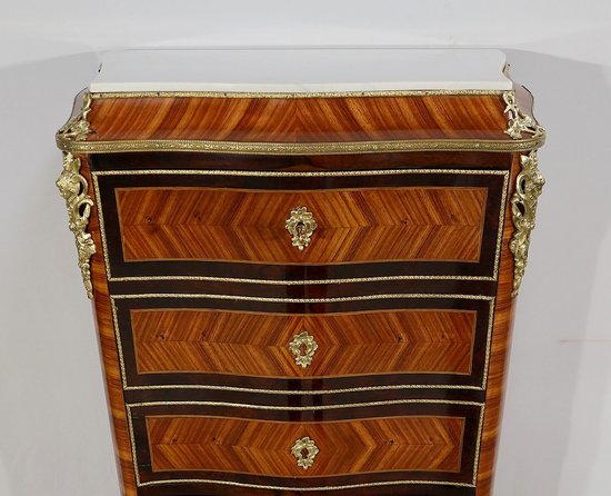Segretario in legno pregiato, periodo Napoleone III - metà del XIX secolo