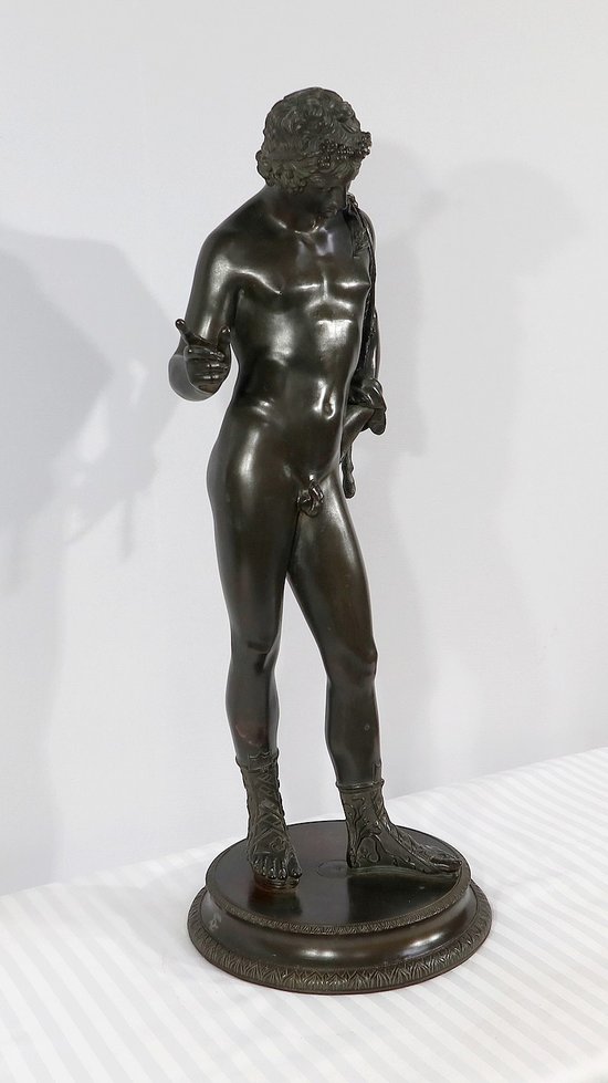 Importante "Narciso" in bronzo di M. Amodio - Fine XIX secolo