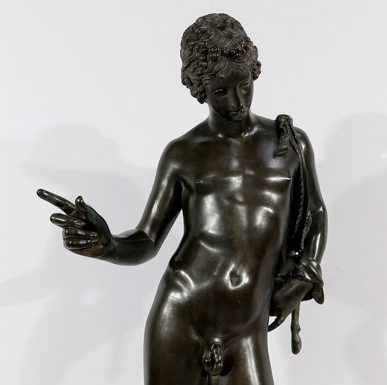 Importante "Narciso" in bronzo di M. Amodio - Fine XIX secolo