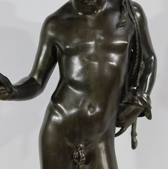Importante "Narciso" in bronzo di M. Amodio - Fine XIX secolo