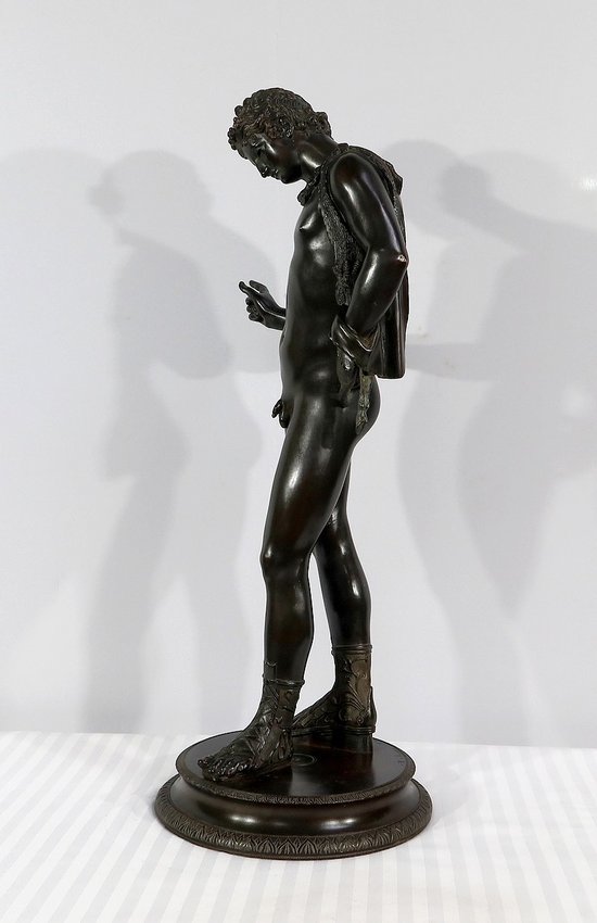 Importante "Narciso" in bronzo di M. Amodio - Fine XIX secolo