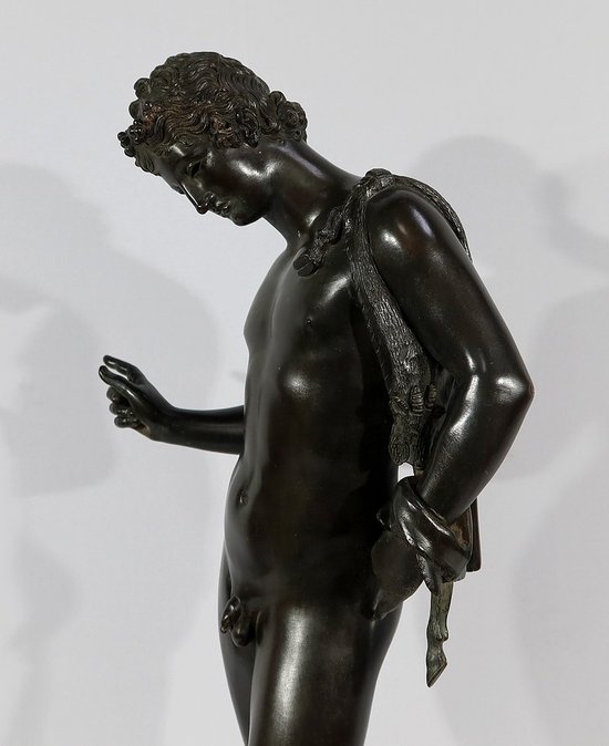 Importante "Narciso" in bronzo di M. Amodio - Fine XIX secolo