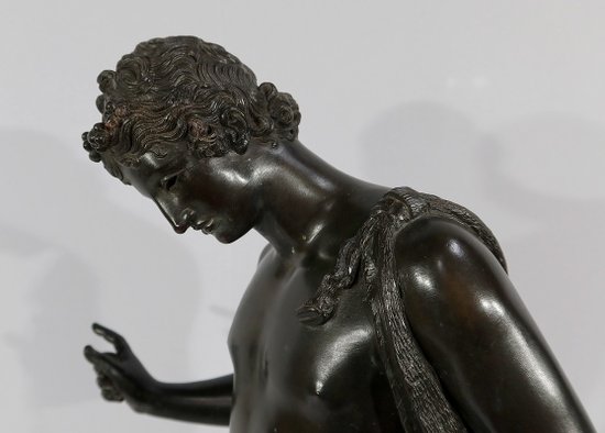 Importante "Narciso" in bronzo di M. Amodio - Fine XIX secolo
